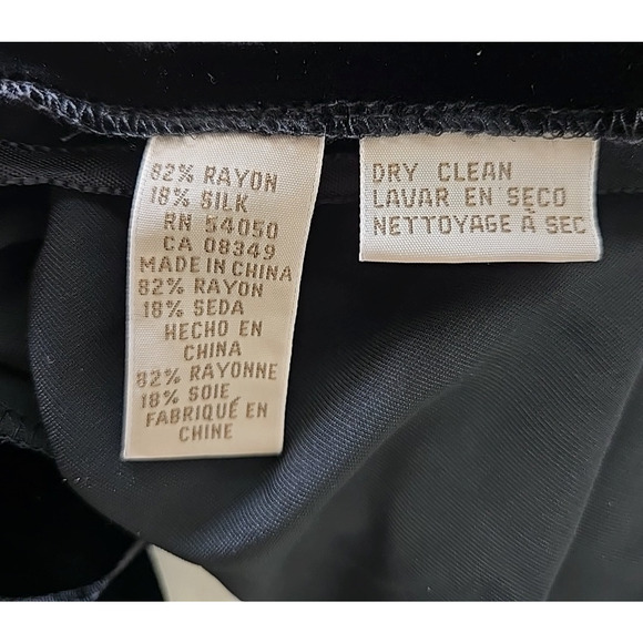 Jones New York Country Black Velvet Cardigan 1X Long Duster Whimsigoth Party - Picture 7 of 7